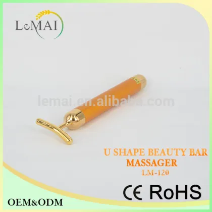 24k Gold Facial Massager Skin Shine Beauty Cream Anti-Wrinkle Beauty Bar