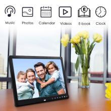 12 Inch 1080P HD Digital Photo Frame & Remote Control Support 32G SD & USB for Pictures & Videos Digital Photo Frame