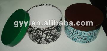 Storage round paper box with customized design