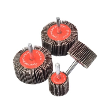 50*25*6 Wellenmontiertes Klappenrad mit Aluminiumoxid - p40/p60/p80/p120/p180/p240/p320/p4