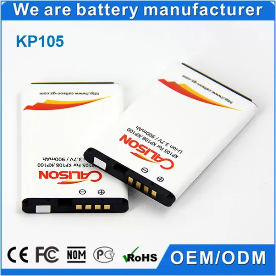 3.7v Lithium-ion Battery Kp105 mobile phones with 900mah battery for LG