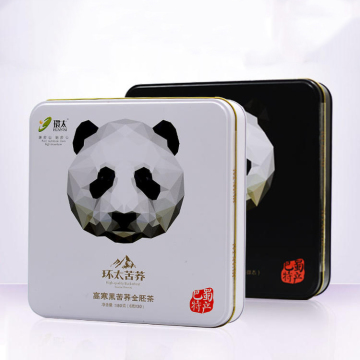 Caja de regalo de panda en blanco y negro