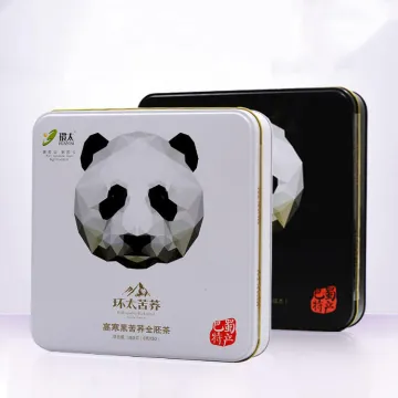Buckwheat Tea Black and White Panda Gift Box