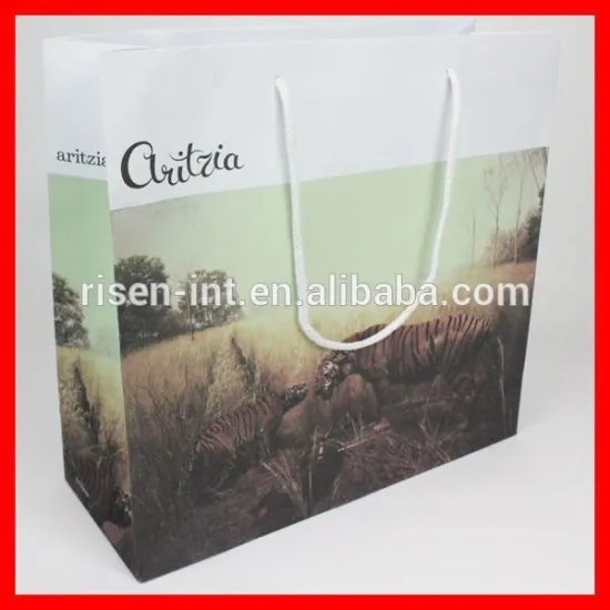Fashionable and high -end large paper bags