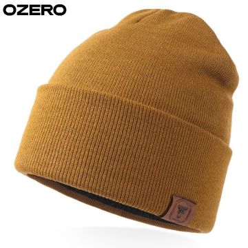 Custom Logo OZERO Thermal Protection Beanie Hats with Custom Colors and Frosty Path Design