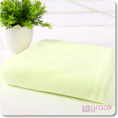 Solid Color High Absorbent Quick Dry Microfiber Terry Guest Towels For Bathroom