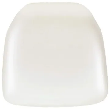 White Leather Seat Cushions for Chiavari, Cross Back, and Thonet Chairs - Event Rental Furniture