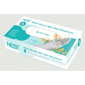 Colloidal Oatmeal Coated Nitrile Gloves