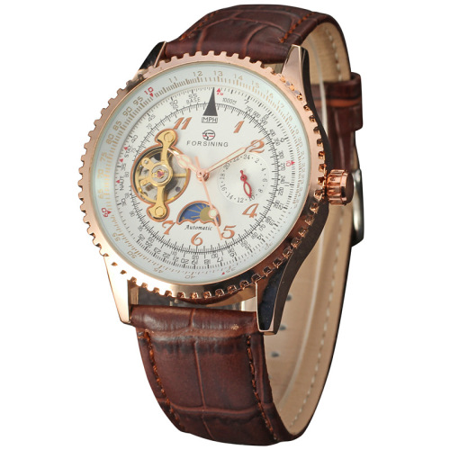 3 atm waterproof alloy stainless mechanic watch