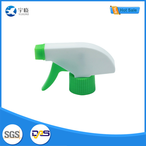 Зелено-белый триггерный распылитель с тонким соплом