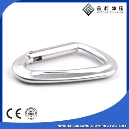 Flat Style D Shaped portable carabiner For speaker
