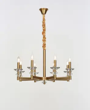 American Style Modern Decoration Minimalist Iron Chandelier