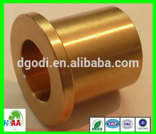Flange DU Bushing/With shoulder Teflon bronze bush/PAF P10 flange PTFE slide bushing