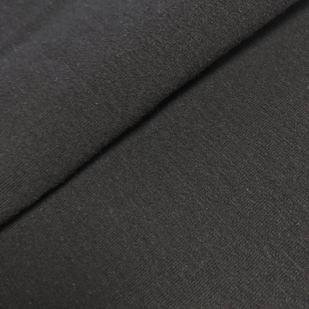 cheap wholesale spandex black french terry knit fabric