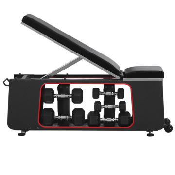 Versatile Home Gym Equipment: Dinuo Multi-Function Adjustable Bench, Dumbbells, Kettlebell Storage, and Stool Combination
