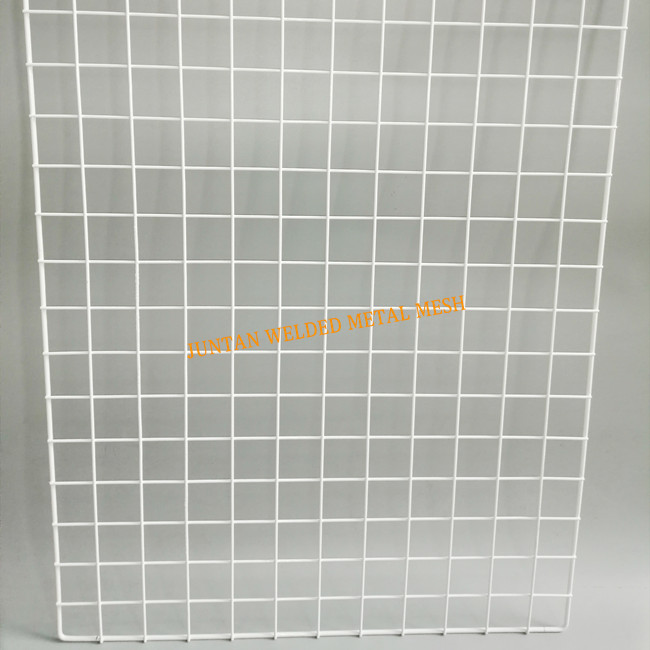 White Pvc Wall Grid Panels Wire Mesh For Display 2 Jpg