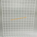 White PVC wall grid panels wire mesh display