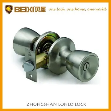 Stainless steel knob tubular privacy toilet bedroom bathroom lock