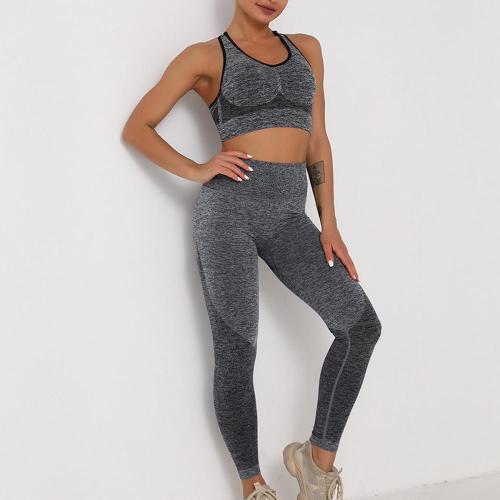 Sujetador y leggings con espalda cruzada para mujer