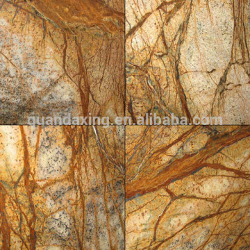 Rain Forest Brown Marble Tile, Polished Marble Slab