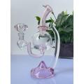 Calidad al por mayor Honeycomb Cheerc Colorida Treeperer Reciclador Rig Glass Bongs