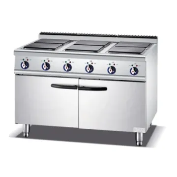 Vertical Luxury Professional Electric 6 Hot Plate Cooker with Cabinet (square)