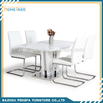 Simple High Gloss Wooden Dining Table Set,Dining Table and Chairs