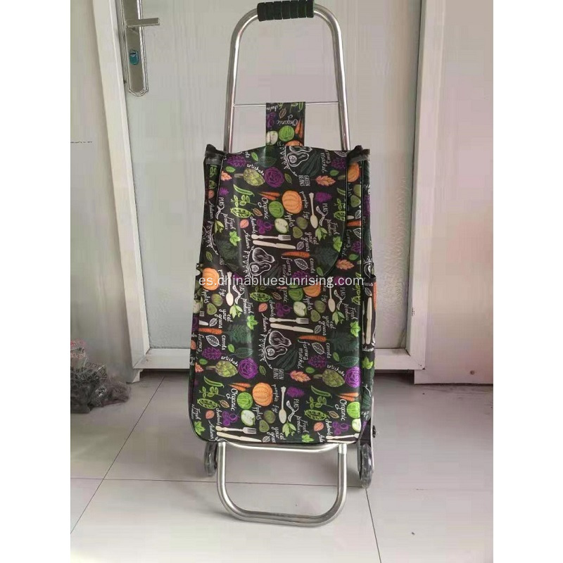 Bolso plegable de la carretilla de compras de las verduras de las compras