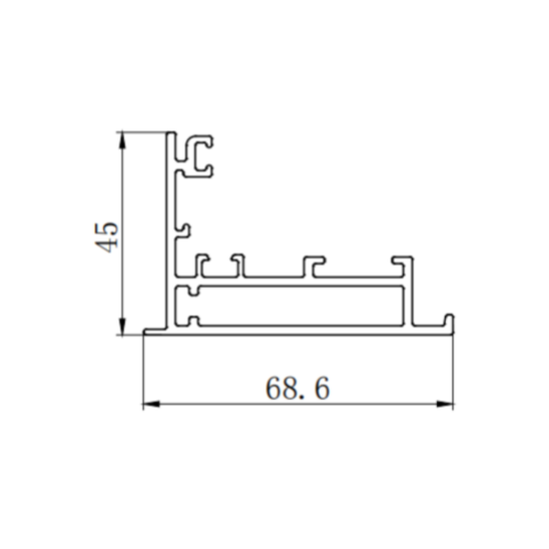 Curtain wall aluminum 2.5mm panel frame extrusion dies