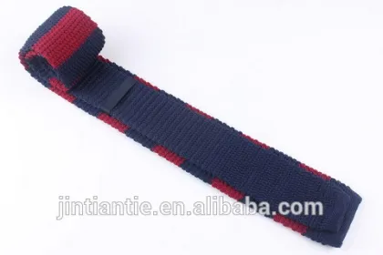 hot selling cheap fashion mens nylon knitted large tie for casual wear