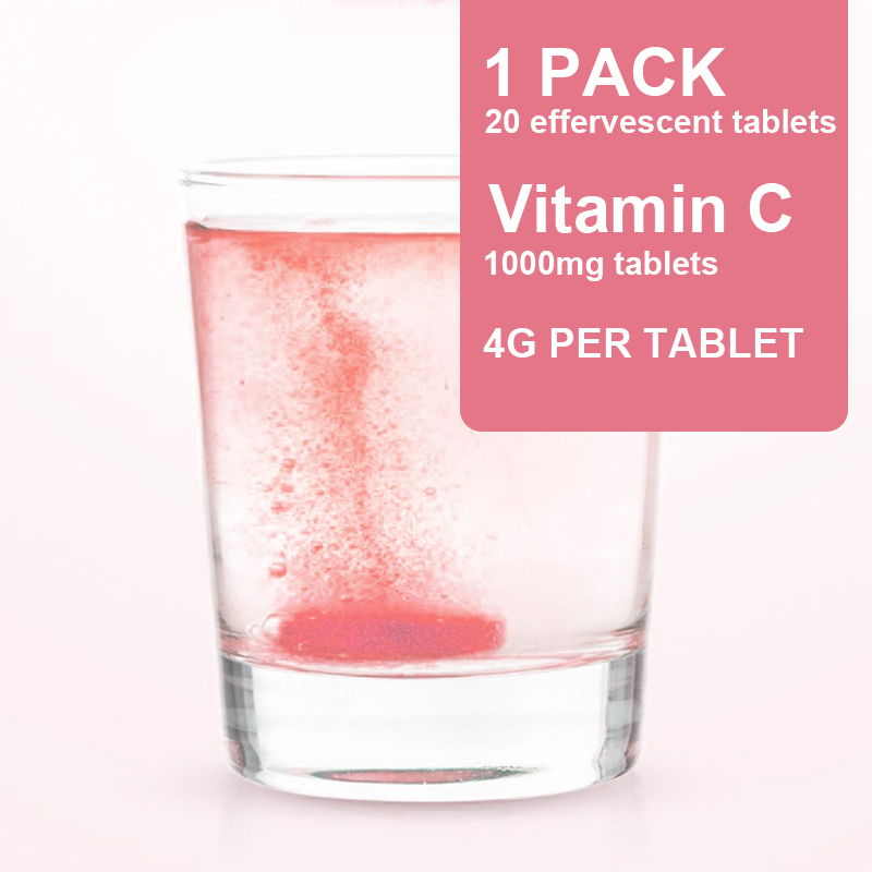 OEM Service Custom Orange Flavor Calcium Vitamin C Effervescent Tablet For Immunity Private Label