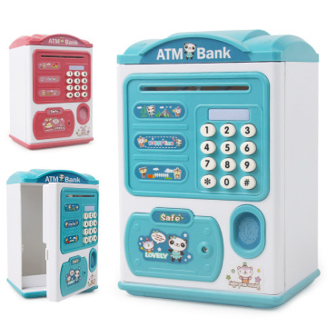 Fingerprint Piggy Bank Large Money Box Savings Box For Coins Music ATM Electronic Coin Cash Piggybank Children Christmas Gift
