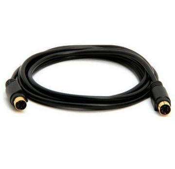 New shileding 1.5M S Video SVHS 4 pin male cable