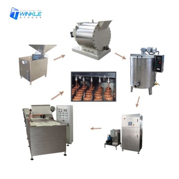 Automated Chocolate Chip Deposition Machine with Cooling Line