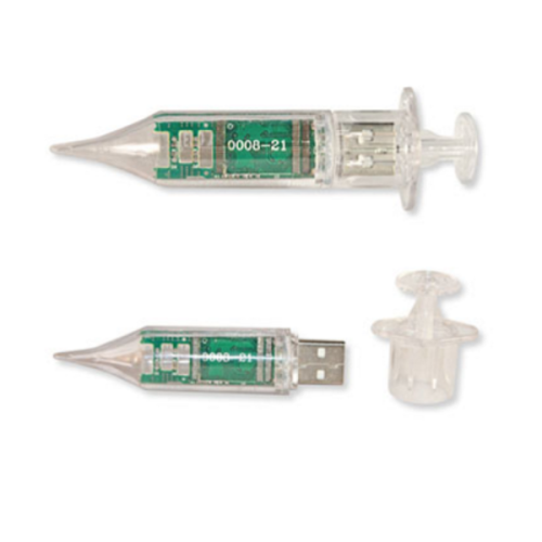 Plastic USB Flash Drive Syringe Shape Memory Stick