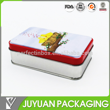 Playing card empty tin gift card box with lid, card game tin box