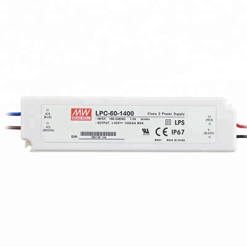 Mean Well LPC-60-1400 60W 1400mA Waterproof LED Driver
