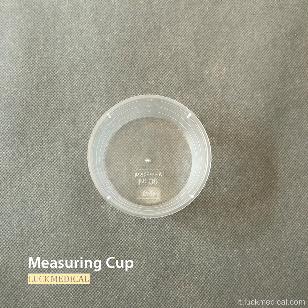 Misurazione in plastica usa e getta Coppa di grado medico 50 ml