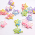 Wholesale 100Pcs New Kawaii Color Cartoon Magic Stick Cabochons Resin Flatback Star Shape Magic Stick Cabochons Craft