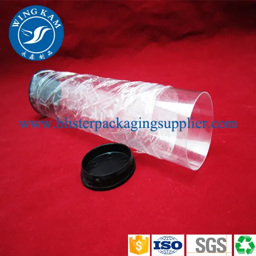 Extrusion Tube Packaging Hard Black Lid for Hair Extension