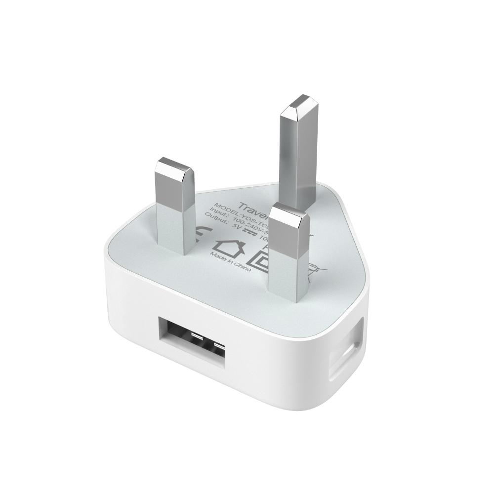 المملكة المتحدة 3 PIN USB منفذ واحد 5W USBRASTER