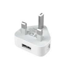 Chargeur téléphonique britannique 5W 1 port USB Mur Chargeur