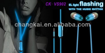2015 New Arrival EL wire earphone