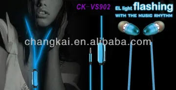 2015 New Arrival EL wire earphone