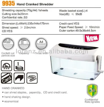 deli hand cranked shredder