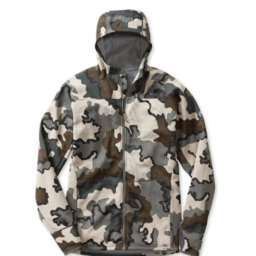 High Quality Camouflage Merino Wool Zip-Up Hoodie for Men