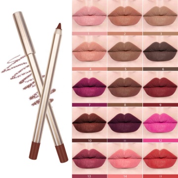 Waterproof Long-Lasting Brown Lipliner and Vegan Lipstick Set