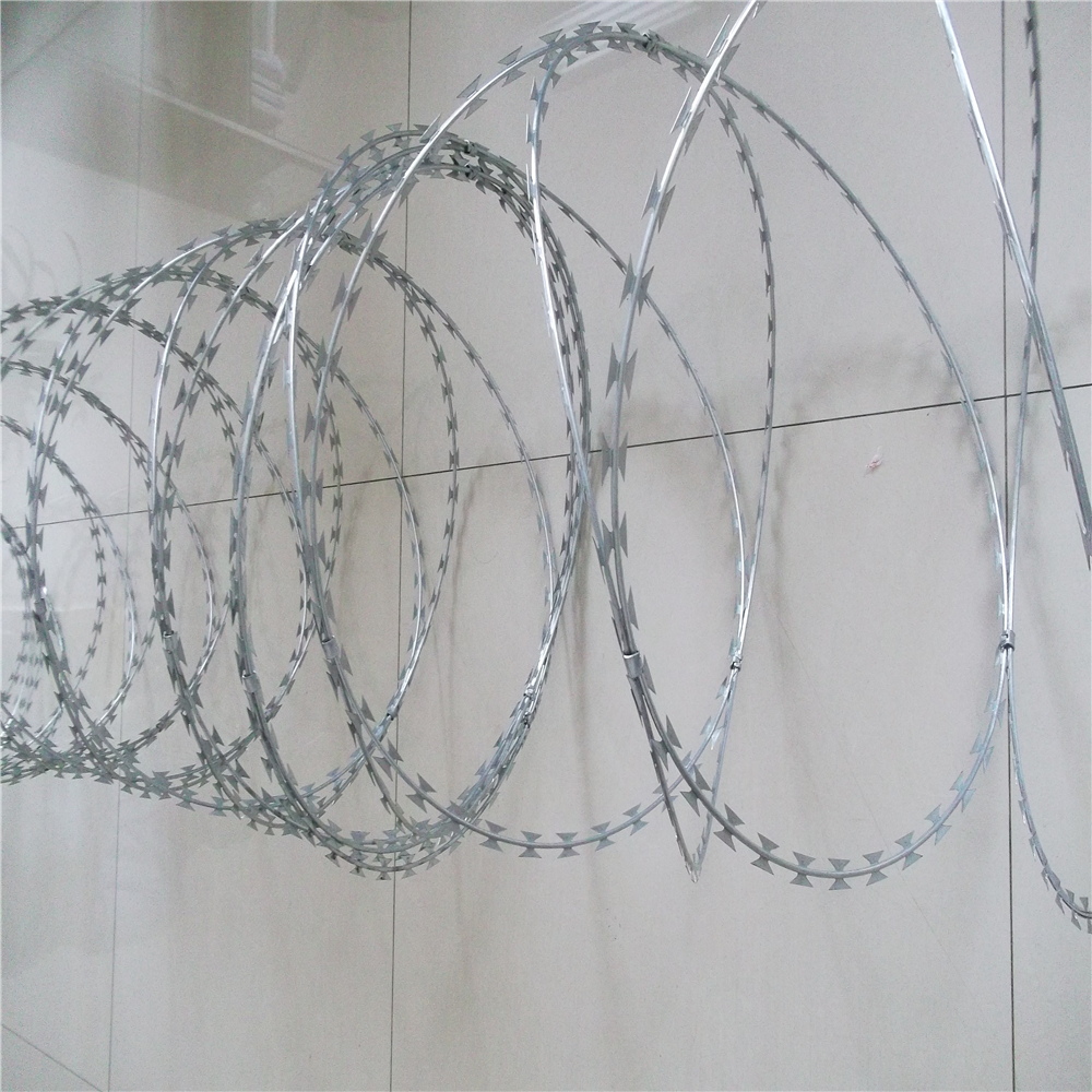 Galvanized Fake Razor Barbed Wire factory