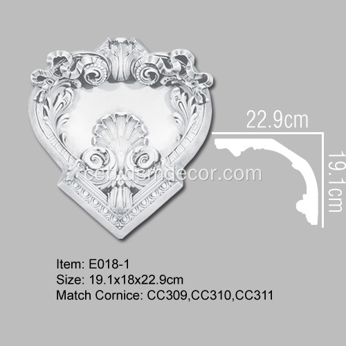 Sulod sa Crown Corner Blocks para sa Polyurethane Mouldings