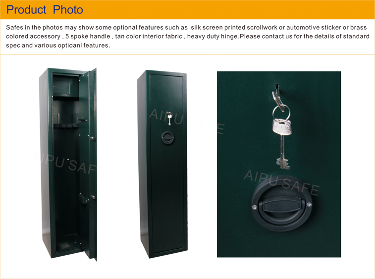 Gunsafes / 5 Gun Storage Cabinet / 1400 X 320 X 320 (mm) /Double Bitted Key Lock